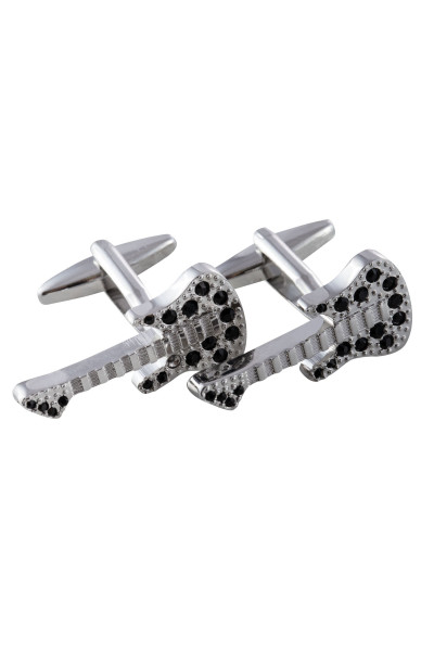 Srebrne Spinki do Mankietów Gitara