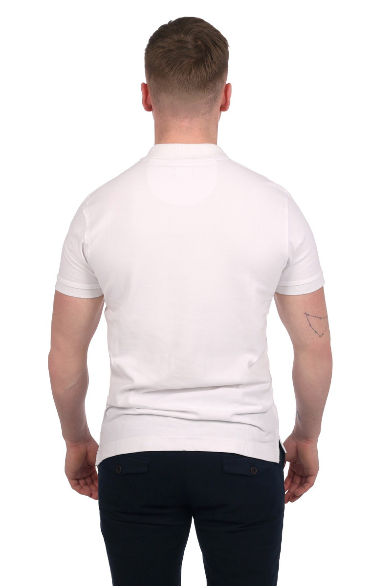 Biała koszulka męska polo | Villaro