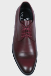 Buty męskie bordowe skórzane | Villaro