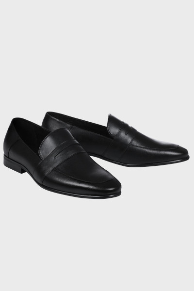 Czarne Buty Męskie Skóra