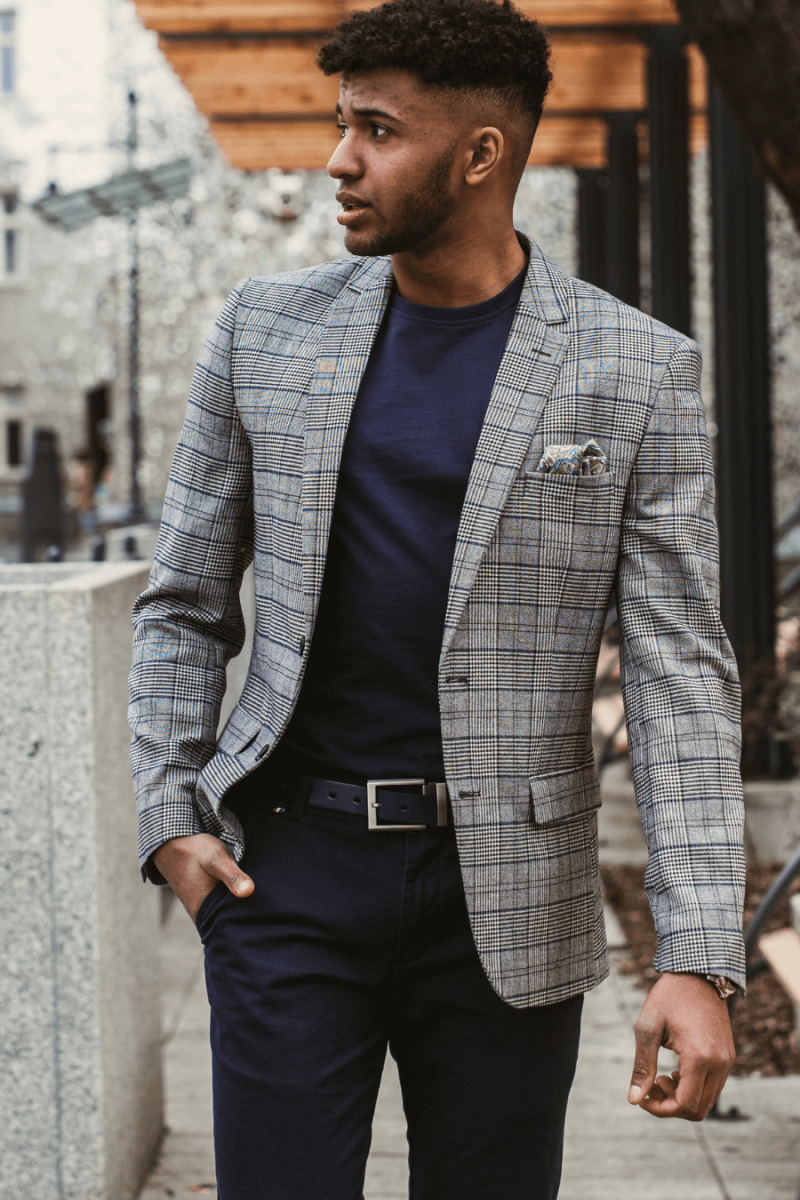 szara marynarka męska