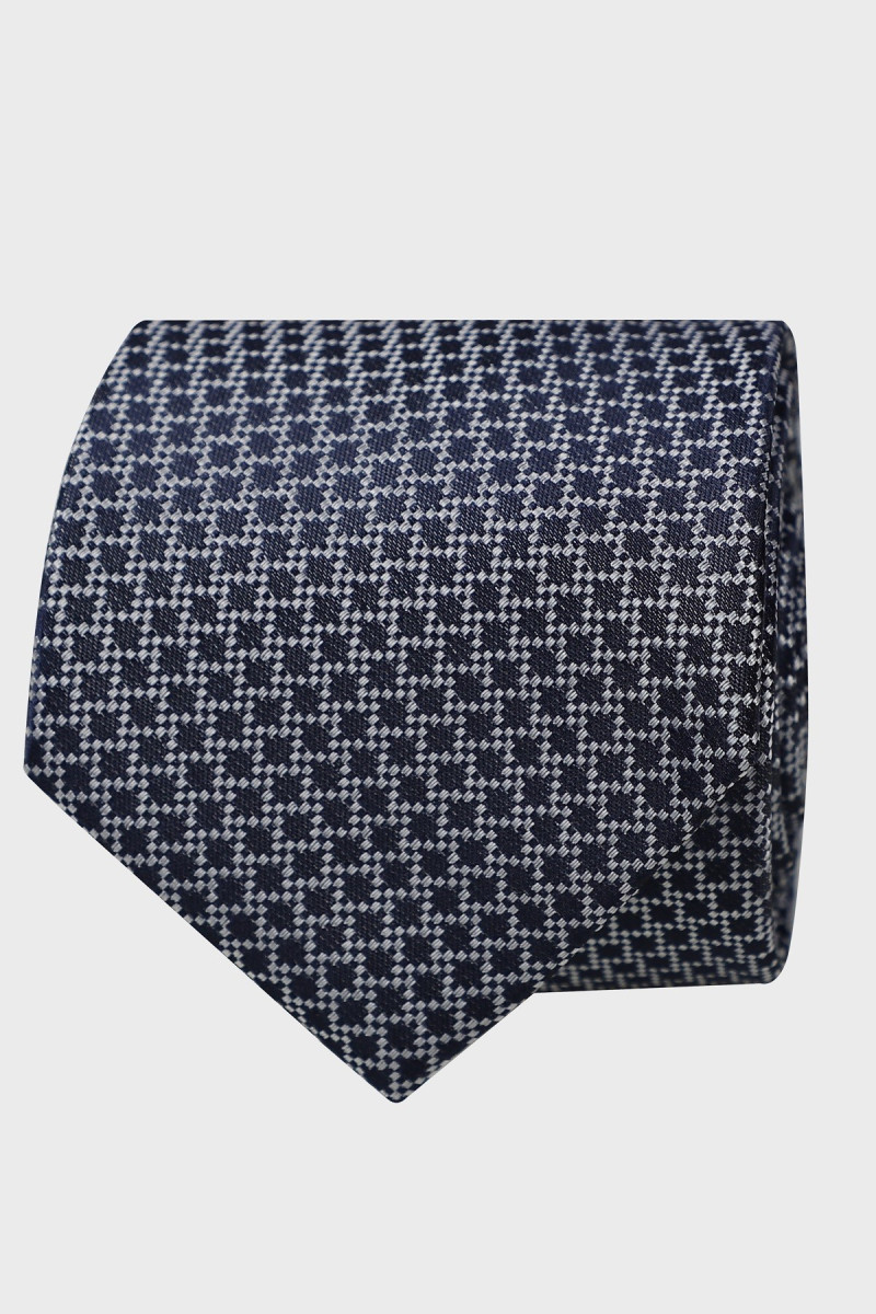 Czarny Krawat Męski Struktura