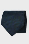 Granatowy Krawat Męski Wzór