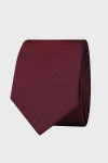 Bordowy Krawat Męski Struktura