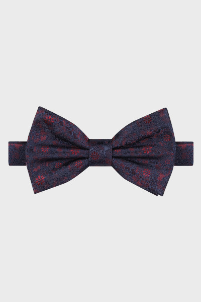 Granatowa Mucha Męska Struktura