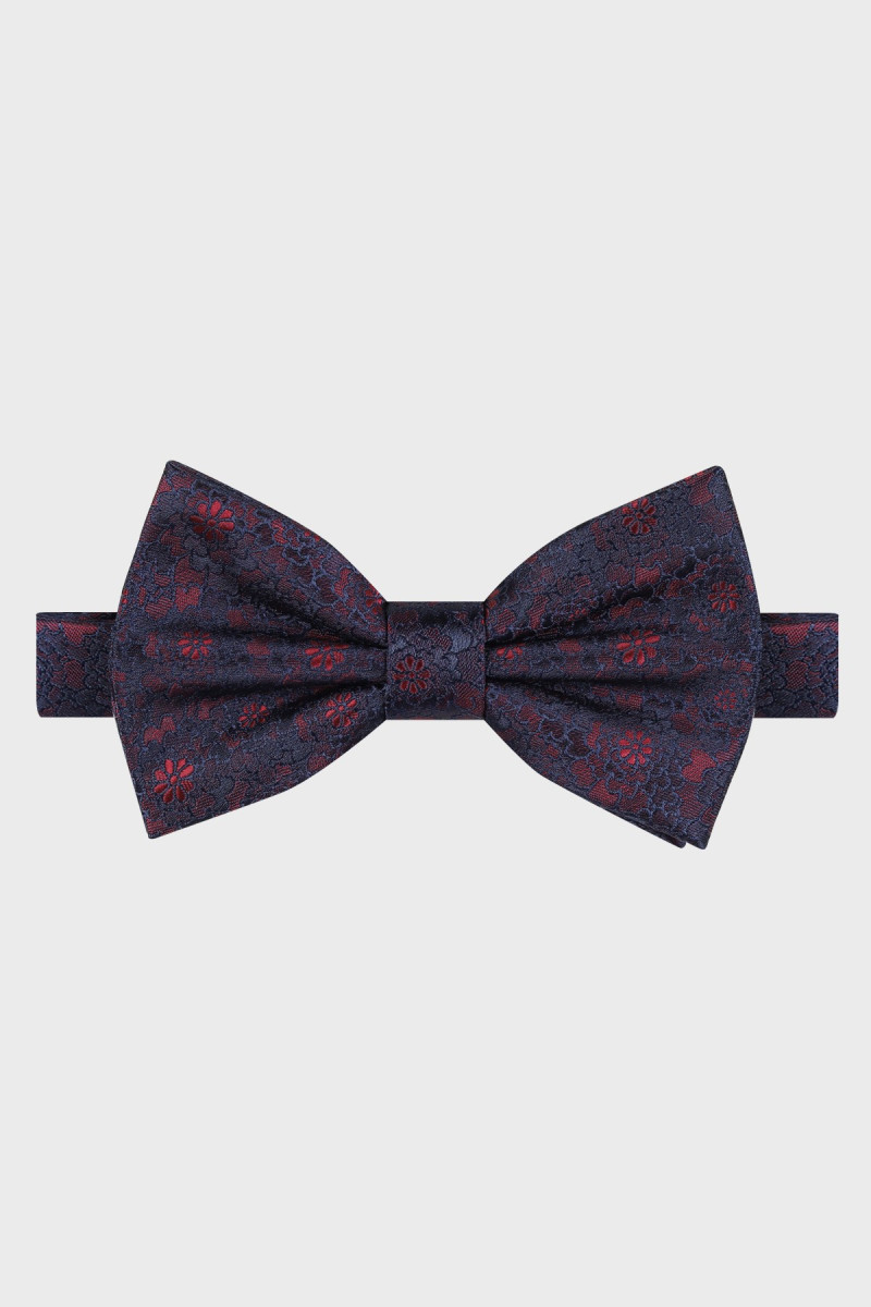 Granatowa Mucha Męska Struktura