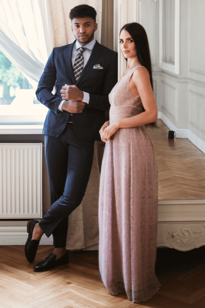 wełniany garnitur męski VIMONTE Exclusive Slim Fit