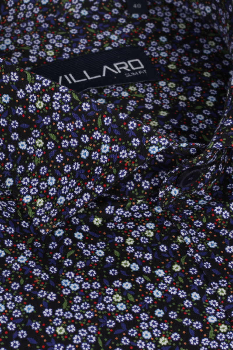 Ganatowa koszula, białe kwiatki, drobne | Villaro