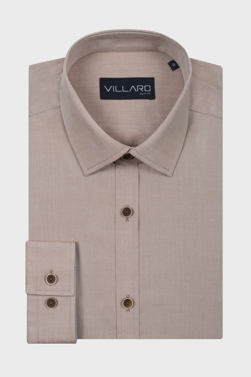 Beżowa Koszula Męska