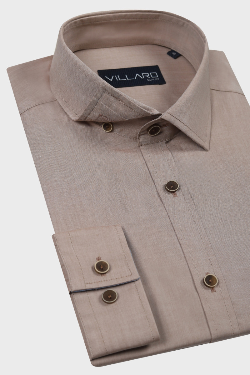 Beżowa Koszula Męska