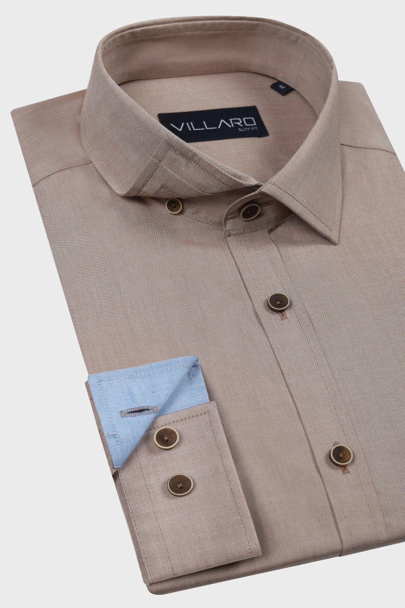 Beżowa Koszula Męska