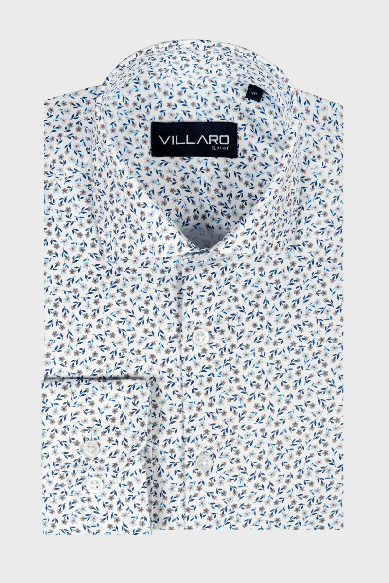 Koszula Męska Wzór Kwiaty