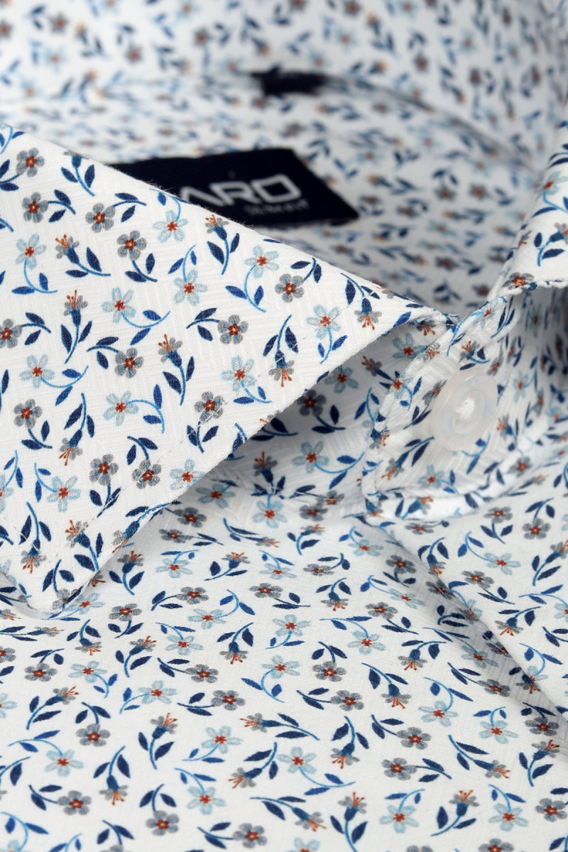 Koszula Męska Wzór Kwiaty