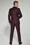 Bordowy smoking męski ślubny | Villaro
