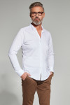 Biała koszula męska dzianina | Villaro